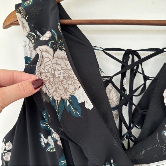 Torrid empire waisted dress,  sleeveless with ruffles and lace back, midi - Picture 5 of 14